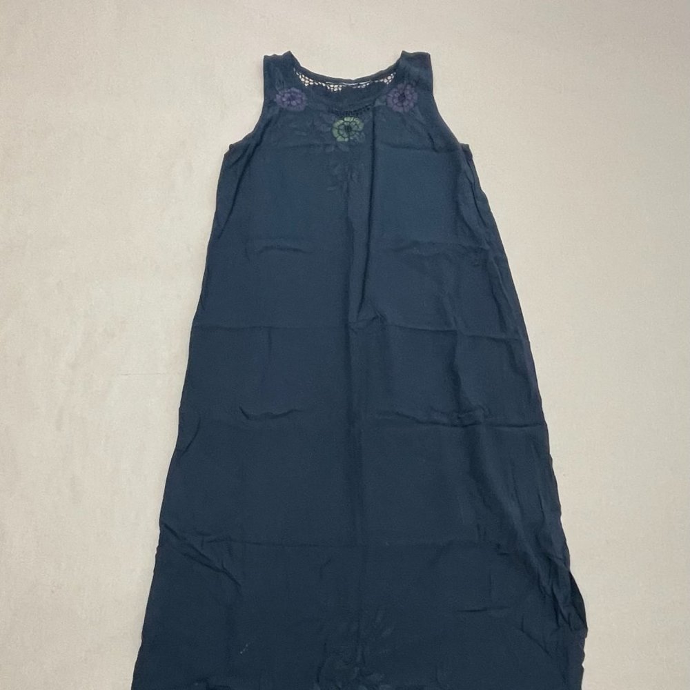 Goth Lace Floral Maxi Dress (Vintage)